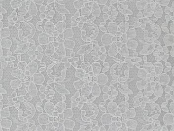 Rose Garden Corded Lace, White