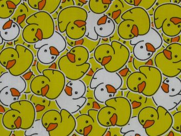Rubber Ducks Polycotton Print