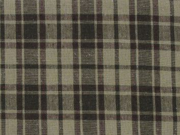 Rustic Touch Woven Cotton Tartan, Brown