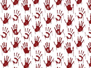 Scary Hands Cotton Print