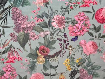 Shangri La Printed Velvet, Eau