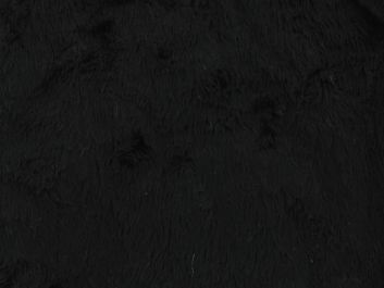Short Pile Fur Fabric - Black