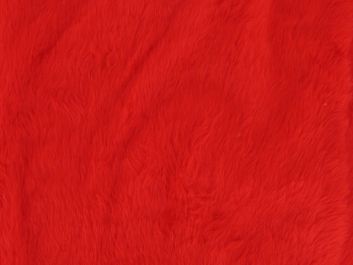 Short Pile Fur Fabric - Red