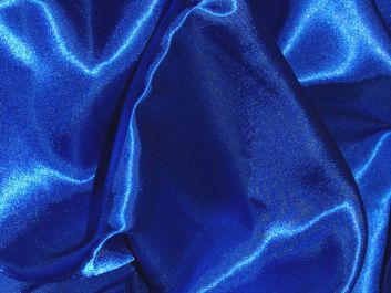 Silk Feel Polyester Satin, Royal Blue