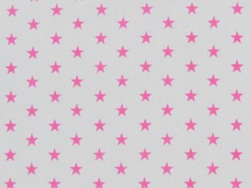 Small Stars Polycotton Print, Pink