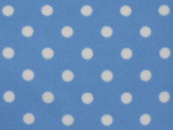 Soft Anti Pil Fleece, Baby Spot, Blue