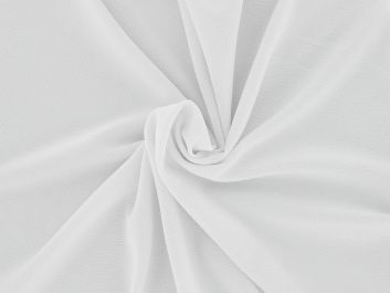 Soft Touch Stretch Waterfall Crepe, White