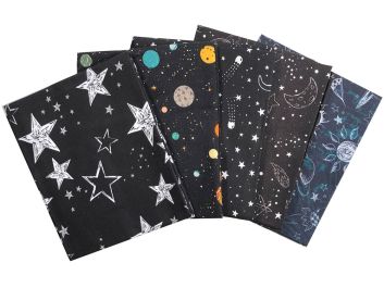 Space Adventure Cotton Fat Quarters 5 Pack