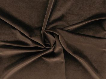 Spandex Plush Stretch Velour, Chocolate