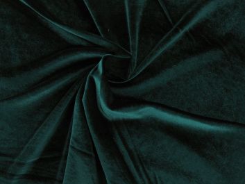 Spandex Plush Stretch Velour, Dark Bottle