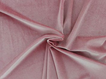 Spandex Plush Stretch Velour, Dusky Pink