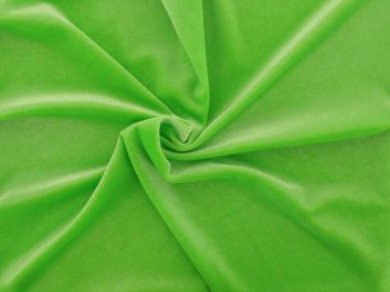 Spandex Plush Stretch Velour, Neon Lime