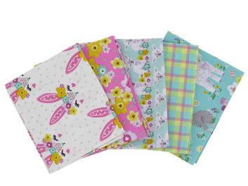Spring Bunny Cotton Fat Quarter 5 Pack