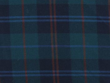 Stirling Tartan Wool With Elastane, Blueberry Ice