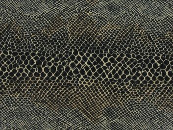 Stretch Phython with  Transparent Sequins, Black