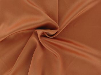 Stretch Satin Crepe, Rust