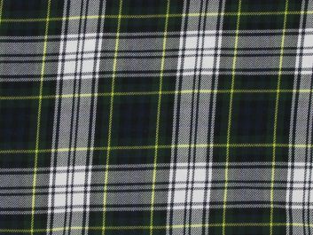 Tartan Poly Viscose - Black and White