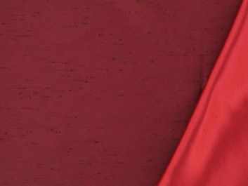 Two Tone Dupion - Red