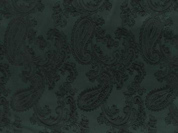 Two Tone Jacquard Paisley Lining, Emerald