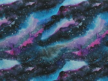 Watercolour Galaxy Cotton Print