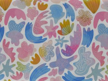 Watercolour Shells Cotton Print