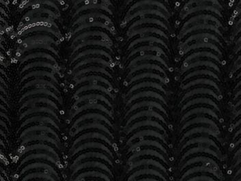 Waterfall Sequin on Mesh, Black