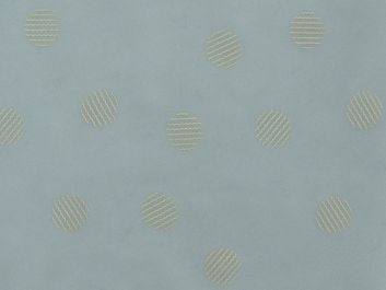 Wavy Spot Printed Chiffon, Sky