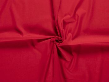 Wide Width Polycotton Sheeting, Red