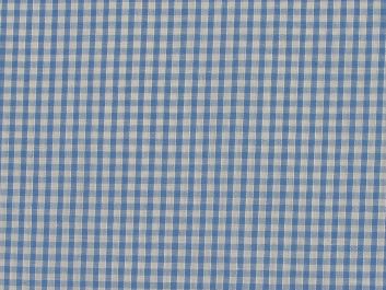 Woven Polycotton Gingham, 1/8 inch - Light Blue