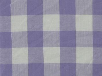 Woven Polycotton Gingham, 1 inch, Lilac