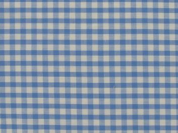 Woven Polycotton Gingham 1/4 Inch, Sky