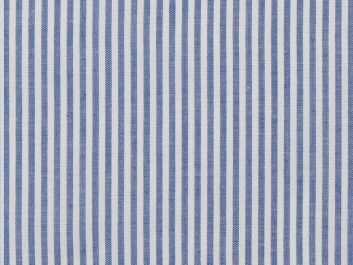 Yarn Dyed Cotton Chambray 3mm Stripe, Royal