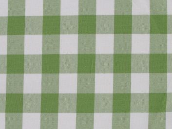 Yarn Dyed Gingham Bi-Stretch Panama, 2cm Check, Lime