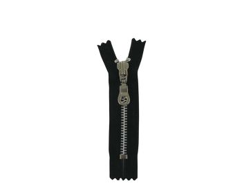 YKK Chunky Metal Close End Dress Zip, 4 Inch, Black