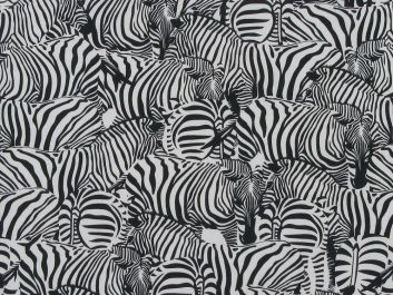 Zebra Dazzle Digital Cotton Print