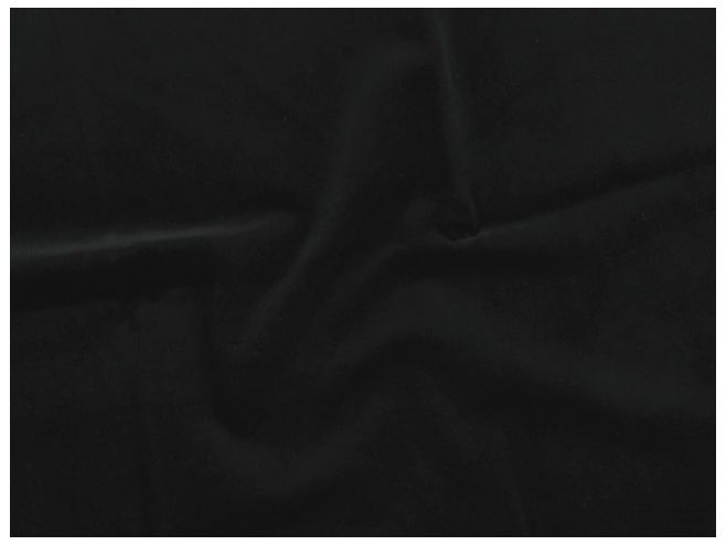 Cotton Pile Velvet, 340 g/m², Black